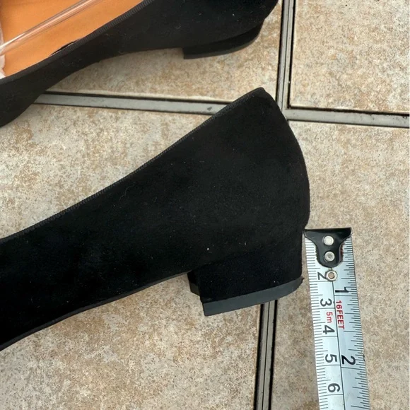 Lanvin en Bleu Women's Black Suede Shoes - Picture 7 of 16